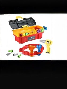“VTech Drill & Learn Toolbox Pro” Playset - Yellow, Red & Black Pretend Workshop